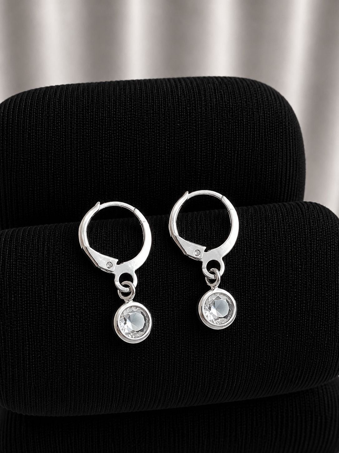 Aros circon blanco