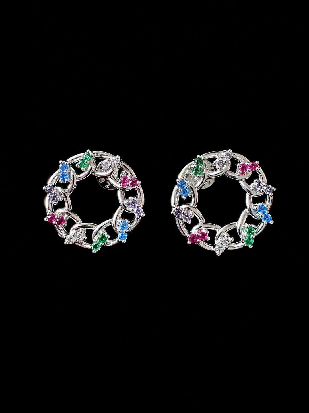 Aros circulares circones multicolores