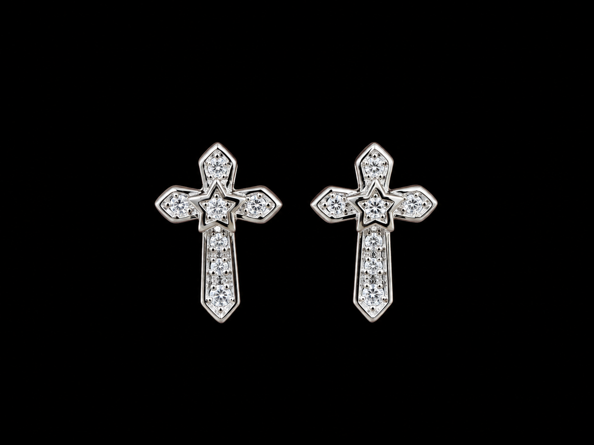 Aros cruces con estrella en el centro