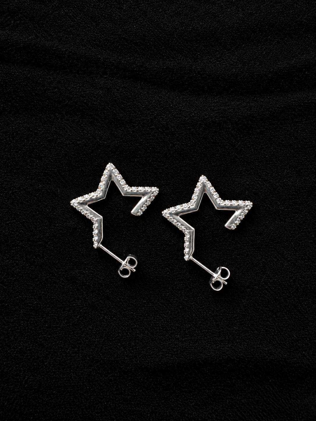 Aros estrella con circones