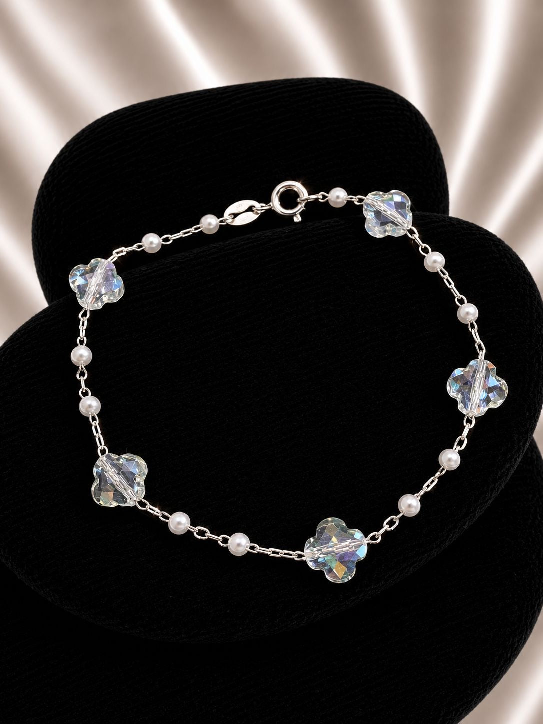 Pulsera de cristales vancleef
