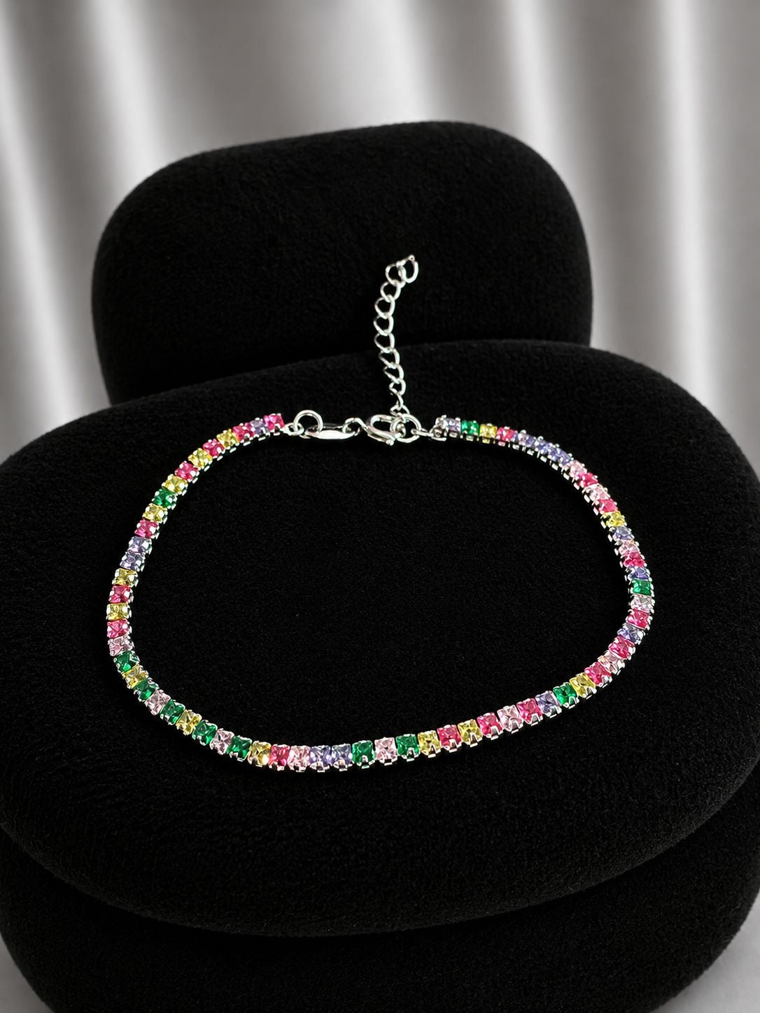 Pulsera tennis multicolor