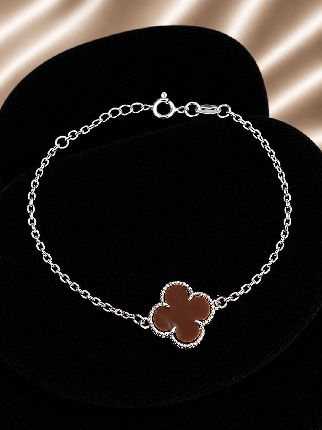Pulsera vancleef cafe resina