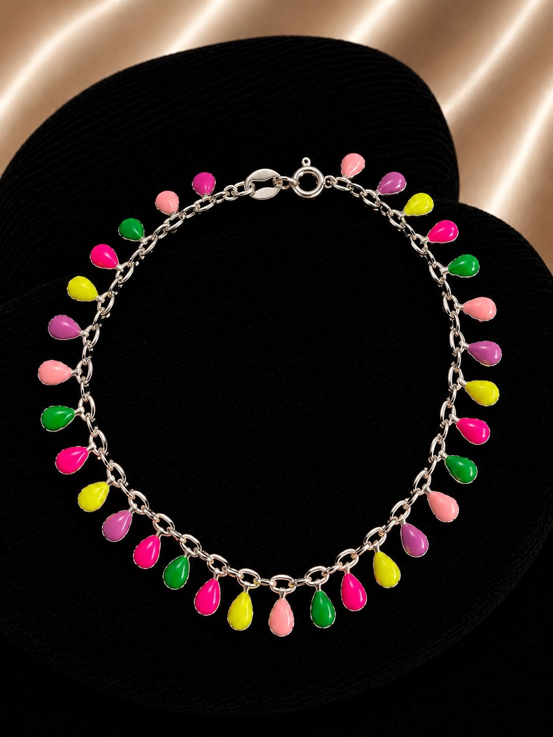Pulsera gotitas multicolores