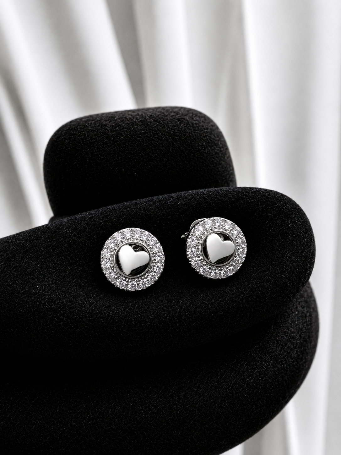 Aros Corazon con Zircones