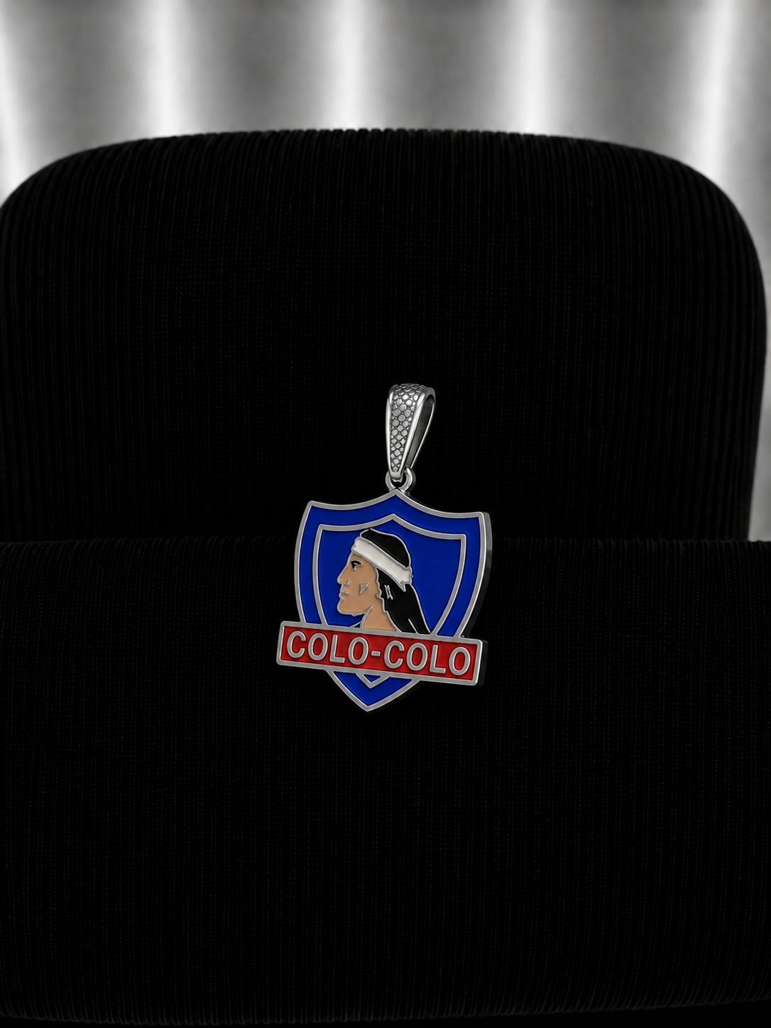 Medalla colo-colo con resina mediano