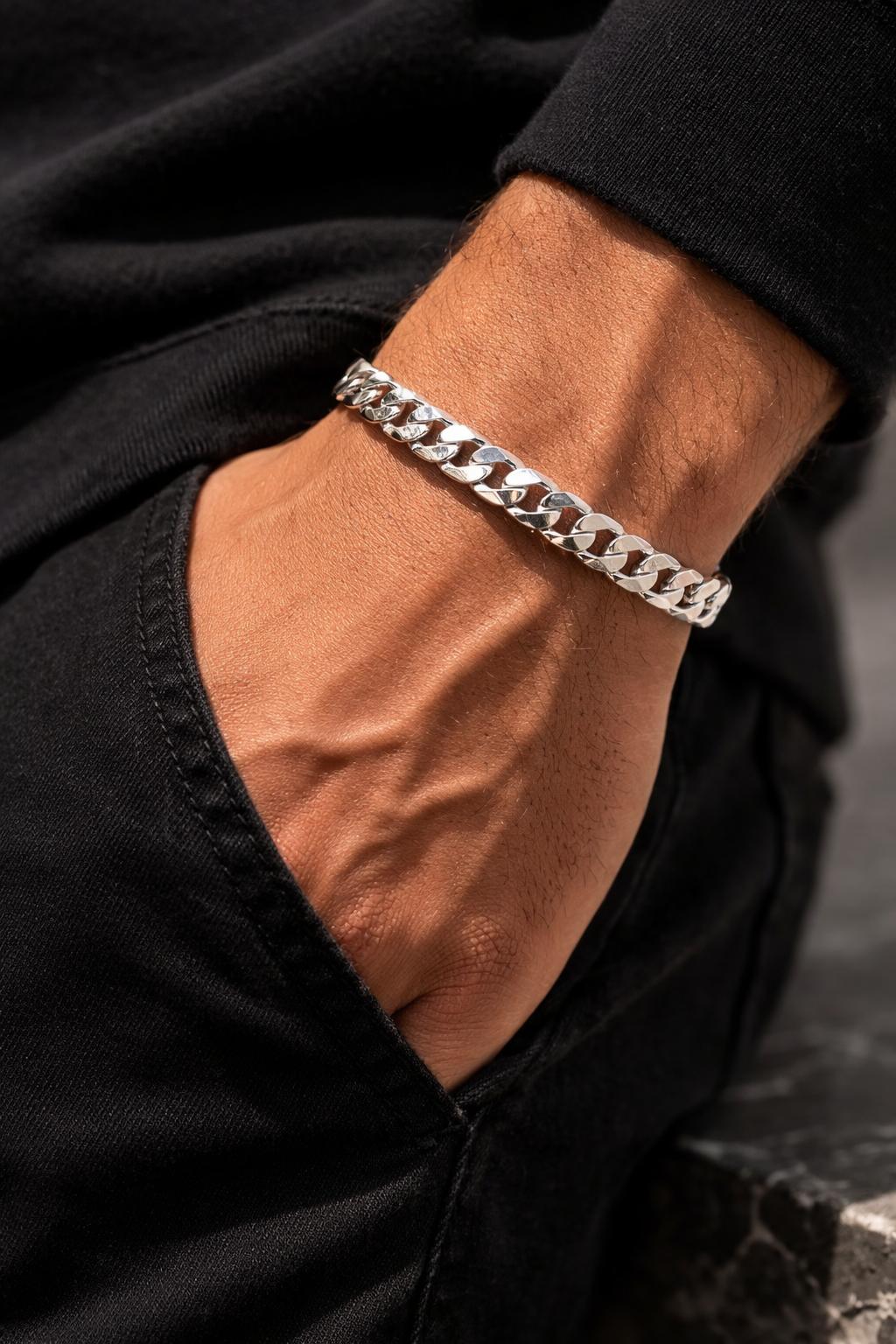 Pulsera grumet plana