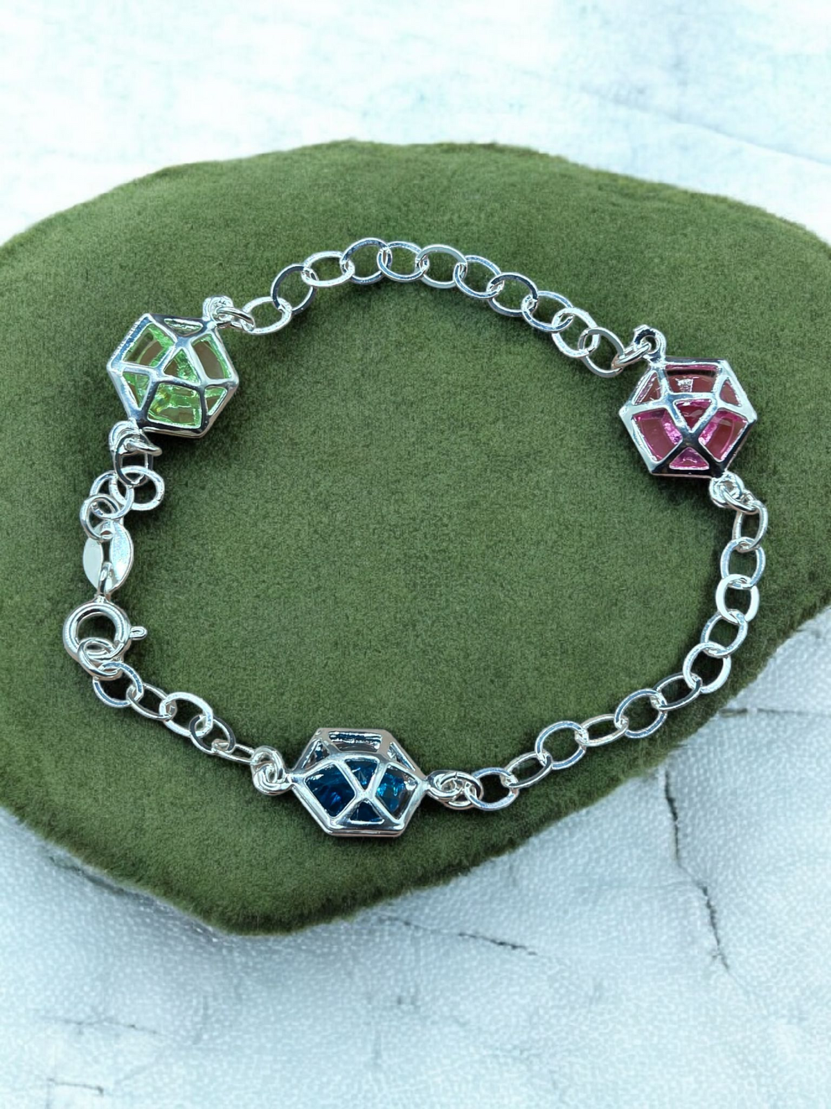 Pulsera piedras de colores