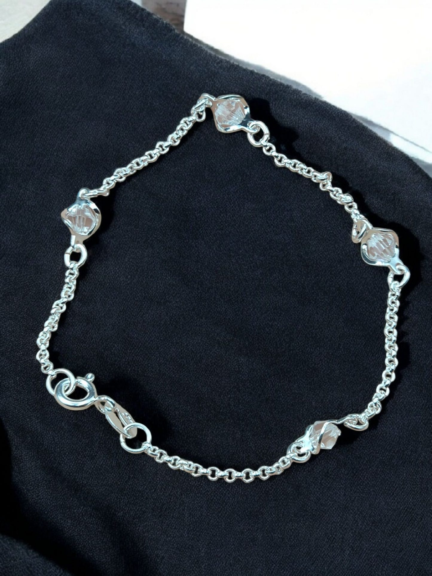 Pulsera piedras blanca