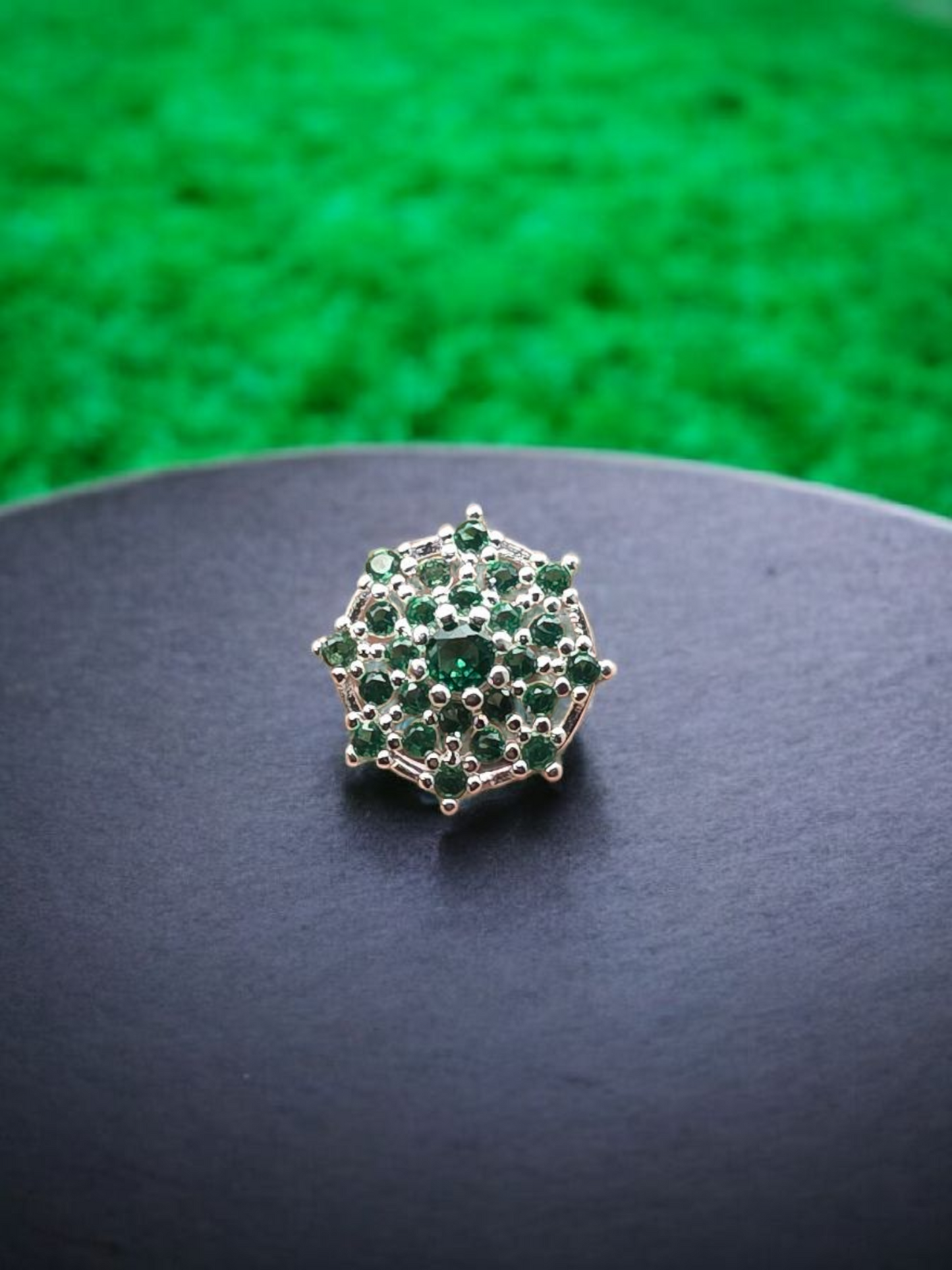 Colgante verde esmeralda