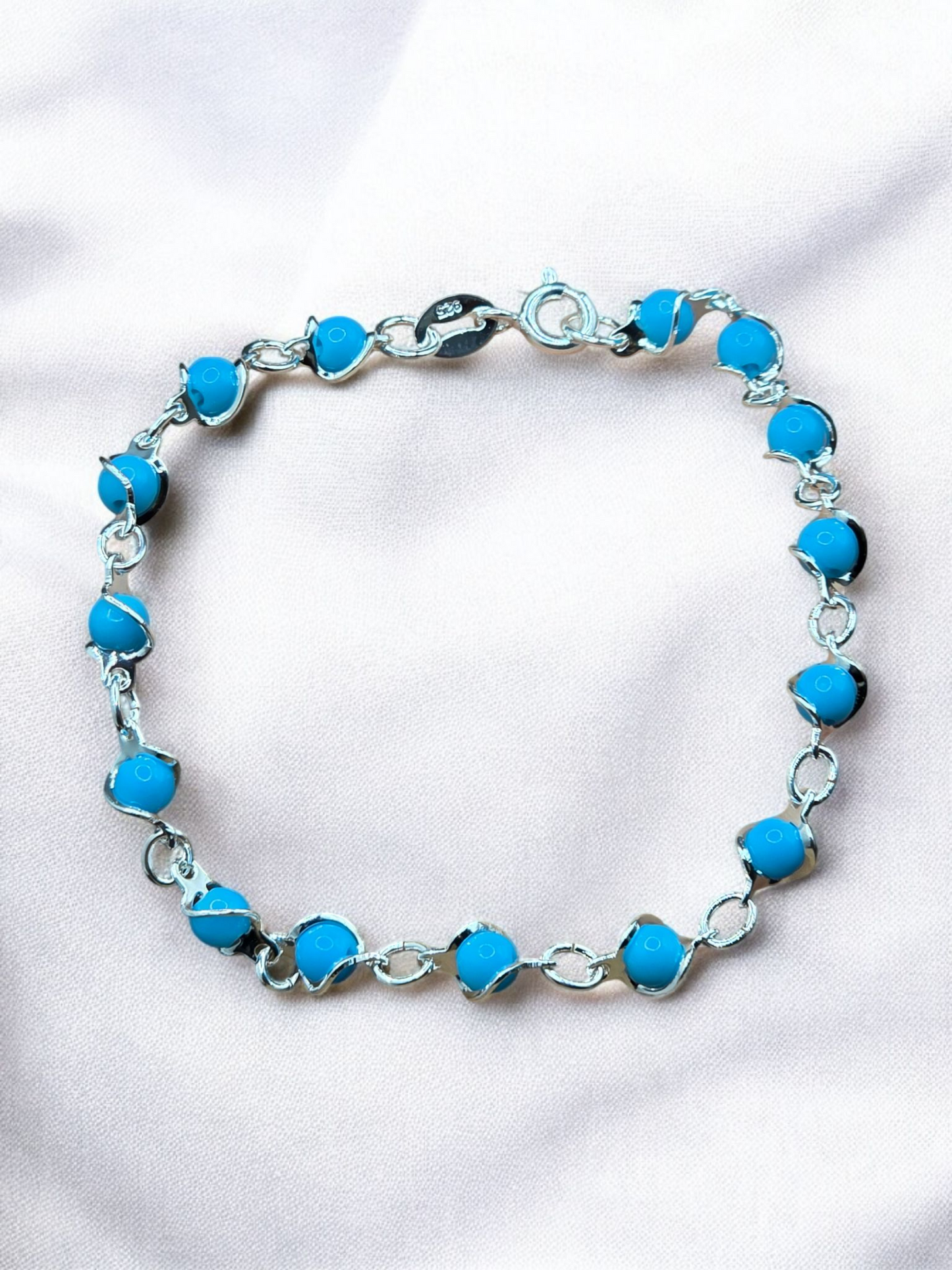 Pulsera piedras celestes