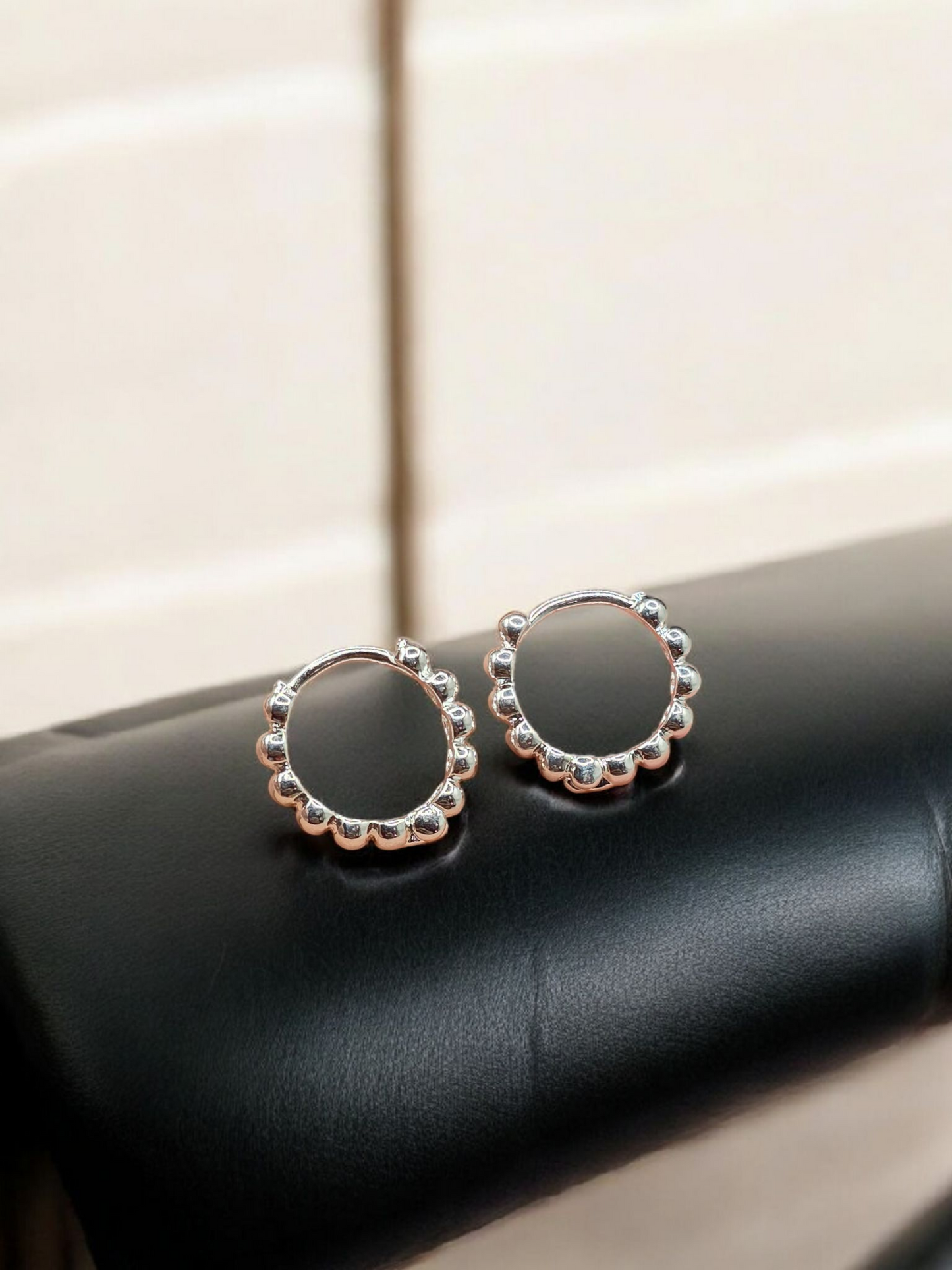 Aros argolla bolitas