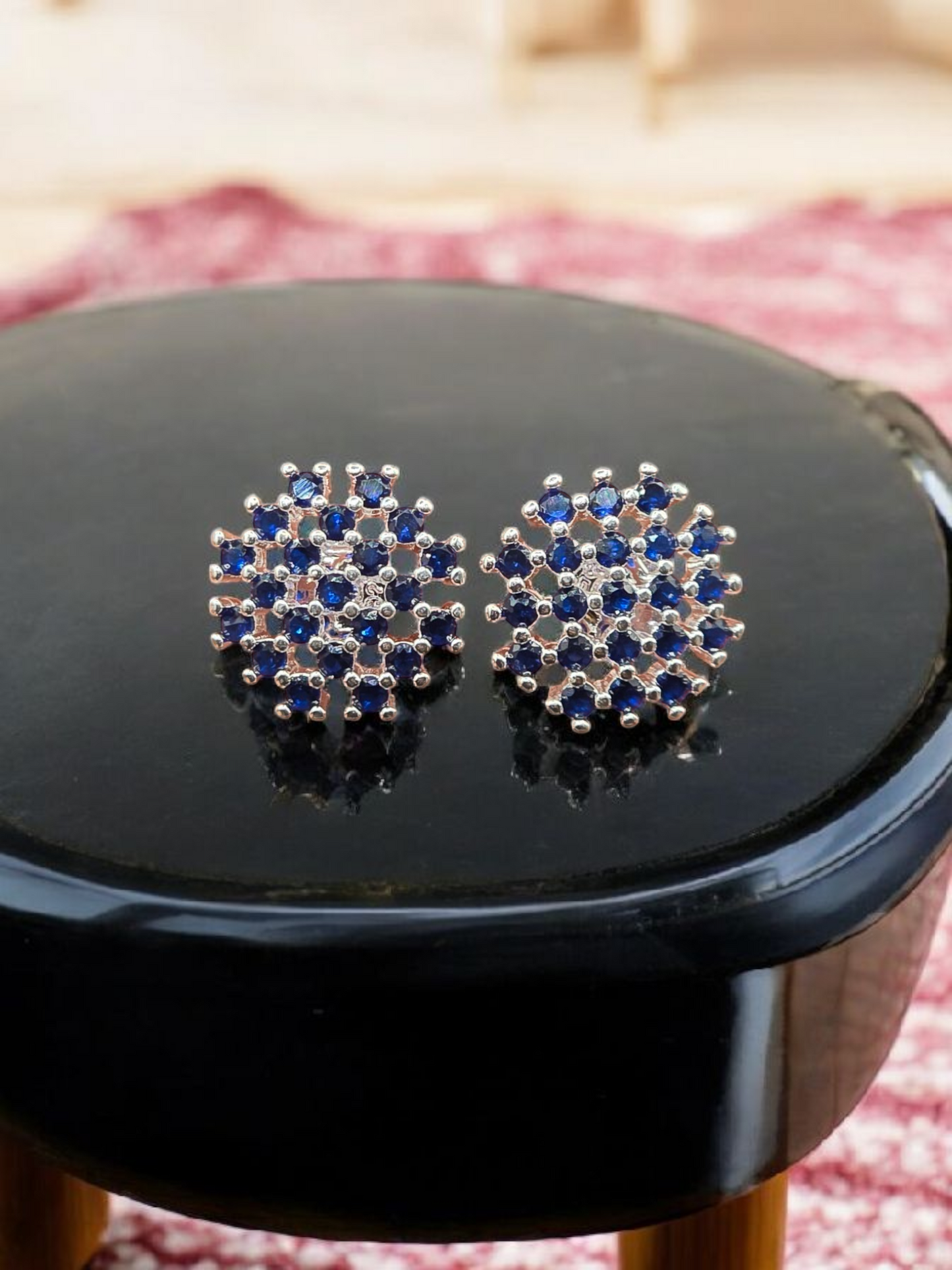 Aros circones azules