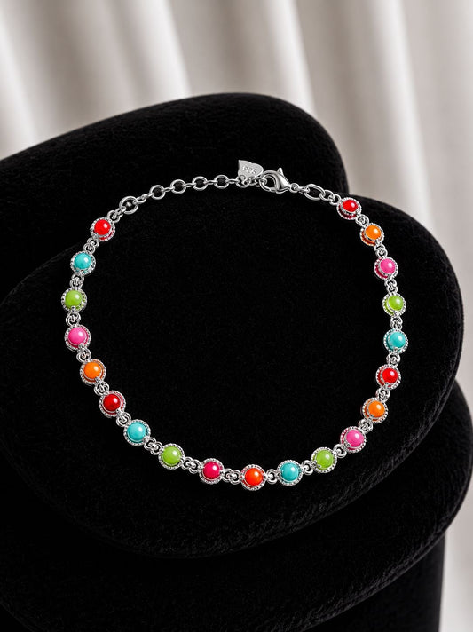 Pulsera pelotitas multicolor