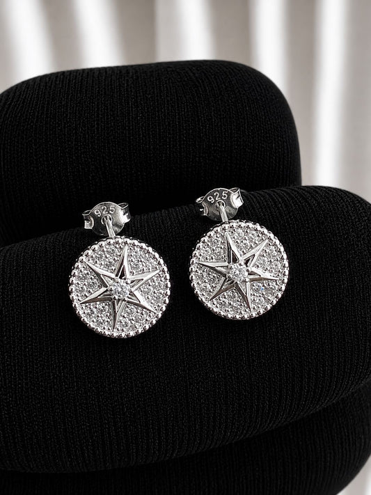 Aros estrella con circones