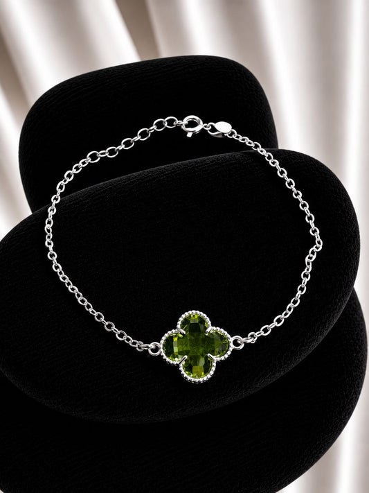 Pulsera vancleef verde claro
