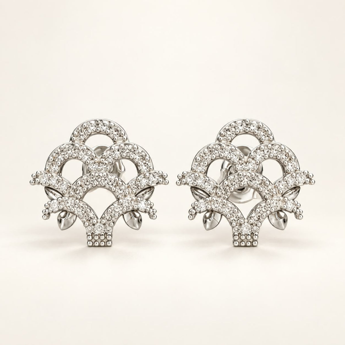 Aros abanico con circones