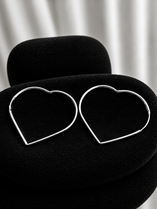 Aros argolla corazón