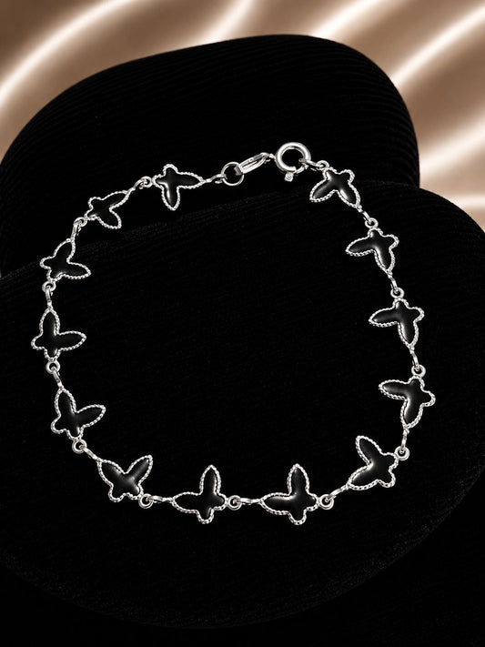 Pulsera mariposas negras