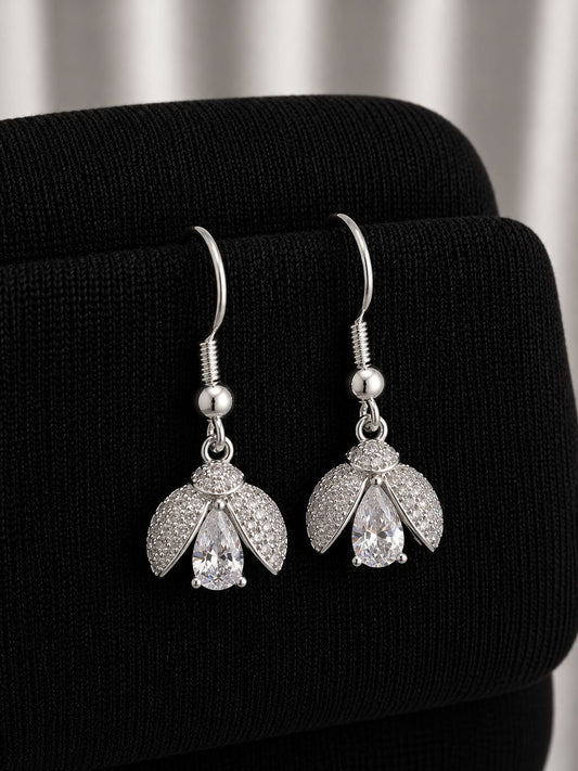 Aros colgante chinita con circones
