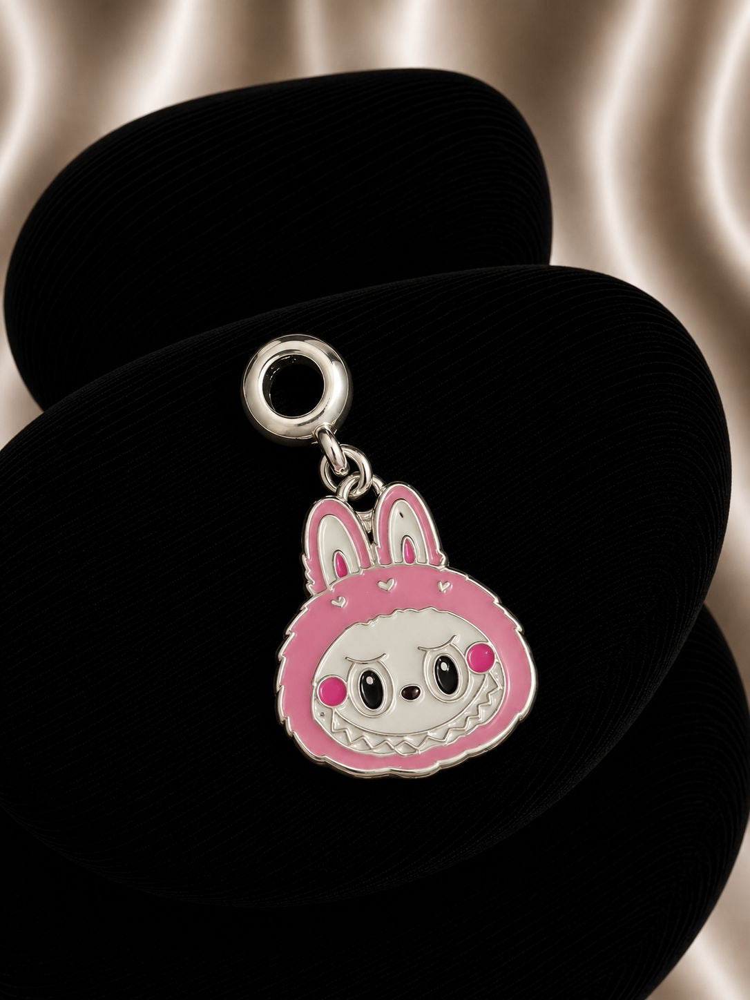 Charm exclusivo labubu rosa