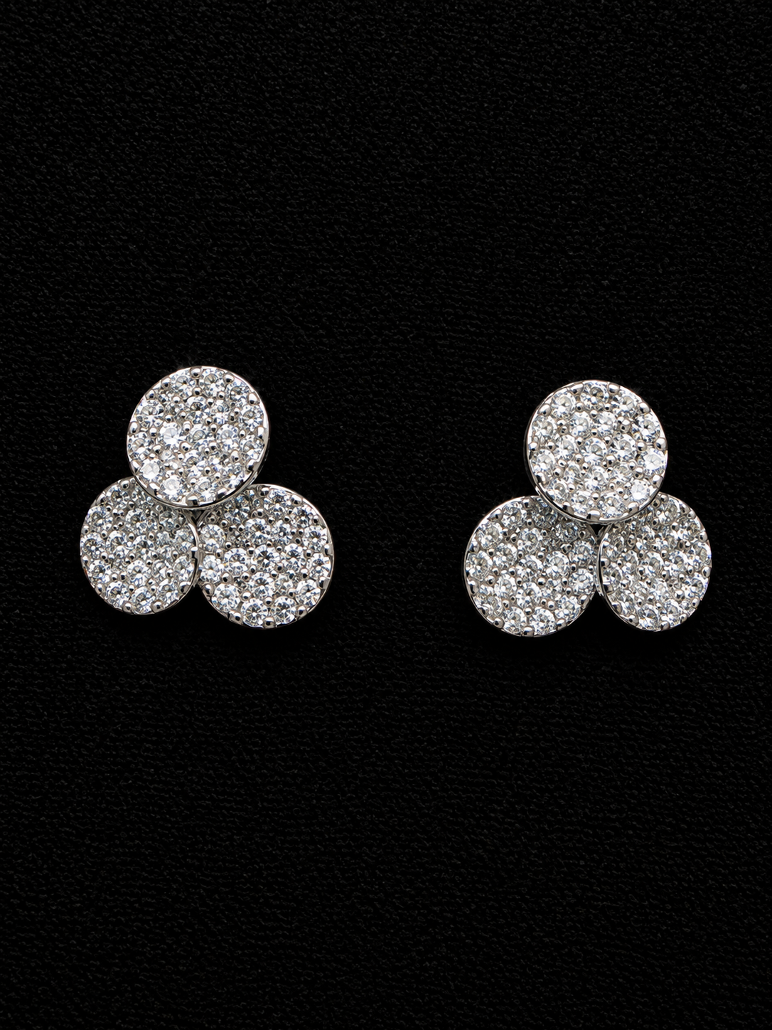 Aros triple circulo pavé