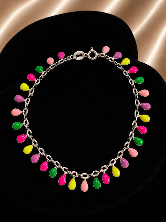 Pulsera gotitas multicolores