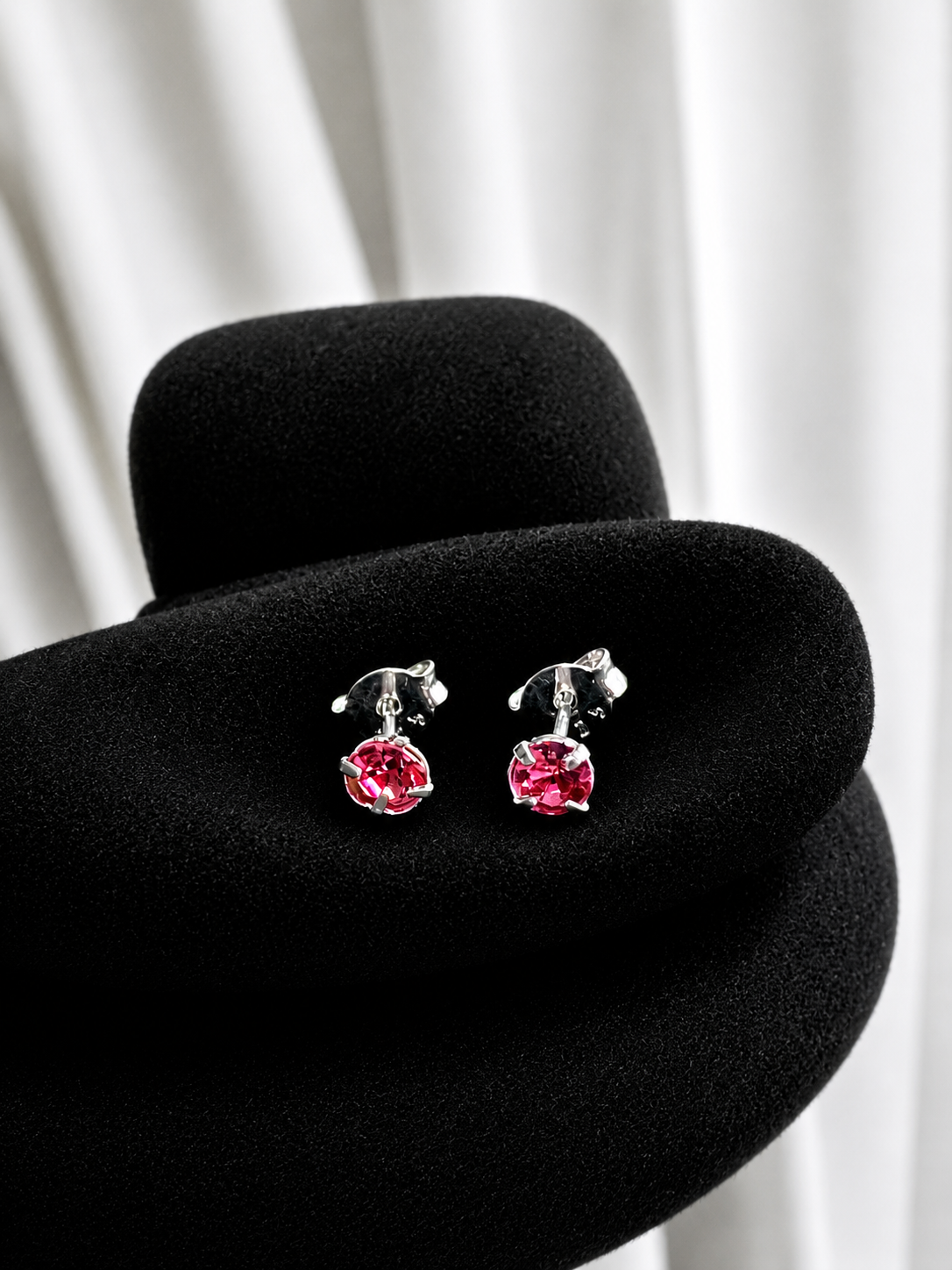 Aros circulares rojos