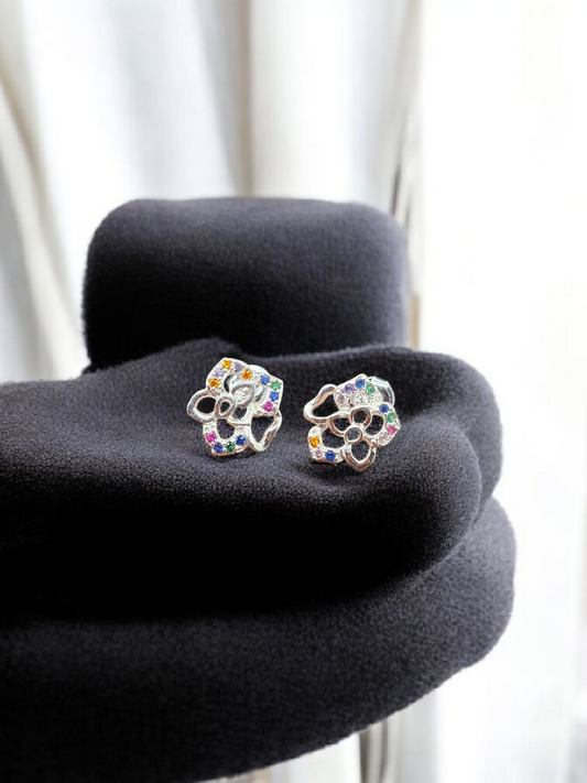Aros flor circones de colores