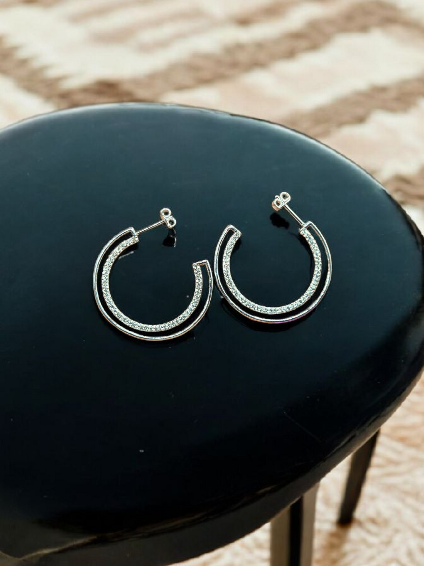 Aros argolla con circones