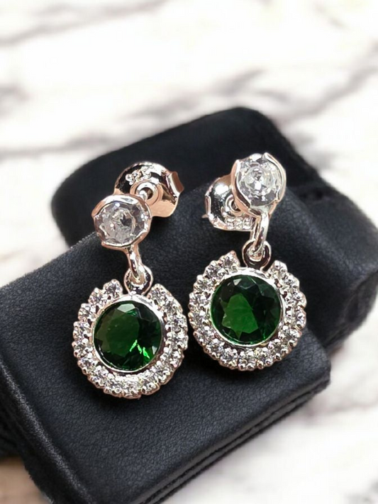 Aros circones verde
