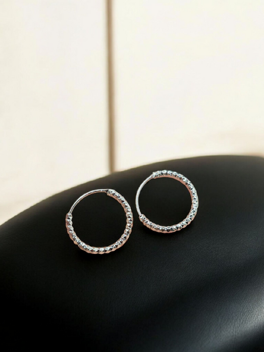 Aros argolla facetiados