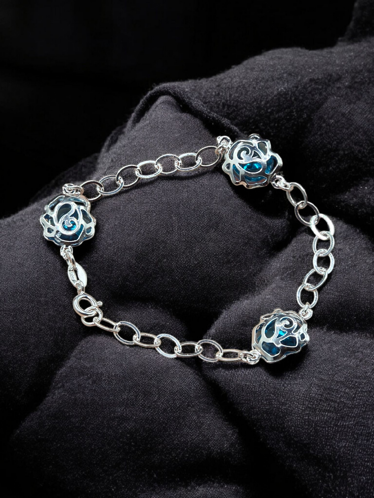 Pulseras rosa celeste