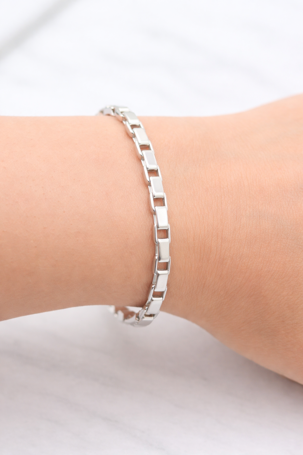 Pulsera eslabones cuadrados