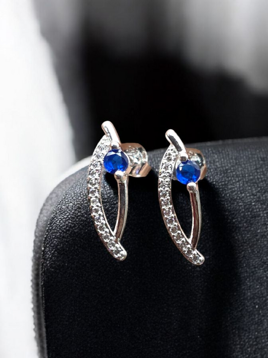 Aro circones punto azul