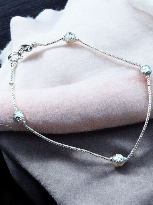 Pulsera esferas satinadas